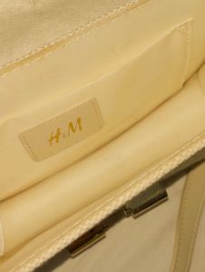 Cream Textured Crossbody Bag