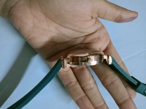 Stylish Green and Gold Watch