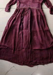 Elegant Mauve Ethnic Dress