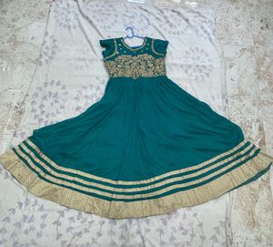 Beautiful Teal Anarkali Gown