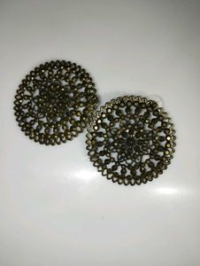 Intricate Filigree Round Earrings