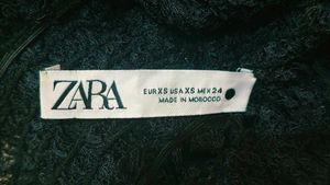 Sheer Lace Bell Sleeve zara Top
