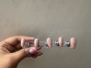 Unique Brown Swirl Press-On Nails