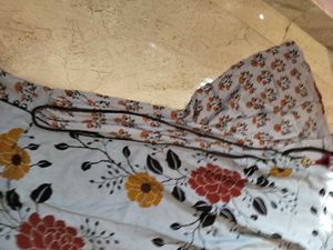 Beautiful handmade Floral Print Anarkali Kurta