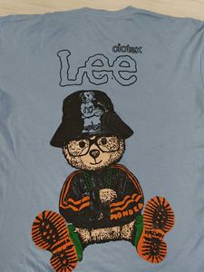 light blue steerwear T-shirt with bold Bear