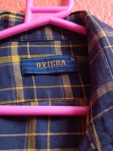 Classic Blue &amp; Yellow Plaid Button-Up Shirt