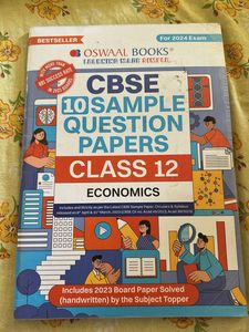 CBSE Class 12 Economics Sample Question Papers 202