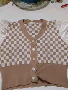 Checkerboard Cardigan