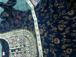 Beautiful Navy blue Anarkali set