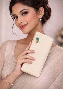 New | Quick Sale | Elegant Cream Clutch