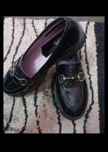 Black Leather Loafers
