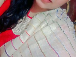 ❤️Red And Lining Cream Dupatta Suit❤️