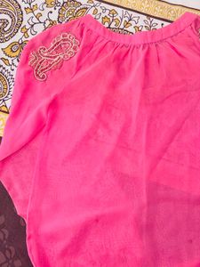 Beaded Pink Embroidered Tunic