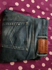 Men's Blue Washed Denim Jeans