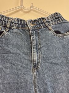 side slits Wide Leg Jeans