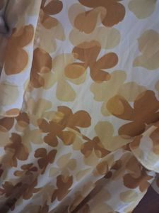 Flowy Yellow Floral Midi Dress