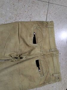 Men's Beige Corduroy Pants