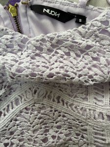 Lavender Cropped Lace Tank Top