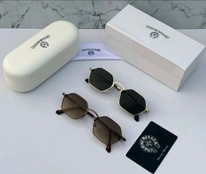 Chrome Hearts Style Hexagonal Sunglasses