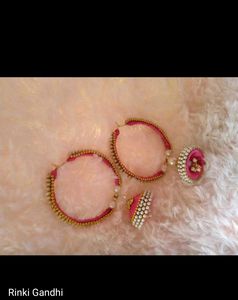 Red Jhumka Earrings