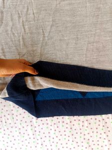 Men's Argyle V-Neck Sweater