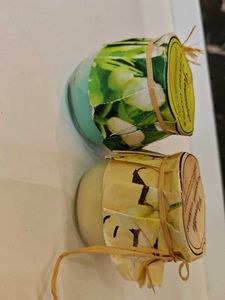 Set of 2 Scented Candles - Jasmine &amp; Vanilla