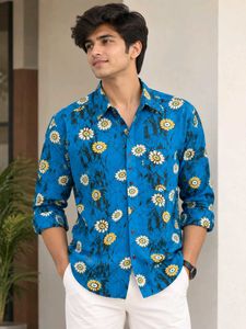 Vibrant Floral Print Unisex Shirt
