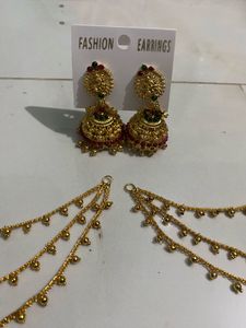 Elegant Gold Chain Ear Cuffs
