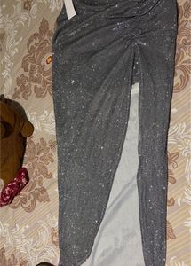 Sparkling Grey Maxi skirt