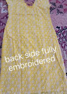Yellow Embroidered Salwar Suit Set