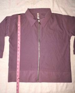 Women's Purple Zip-Up Jacket