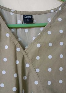 Women's Polka Dot Midi Dress