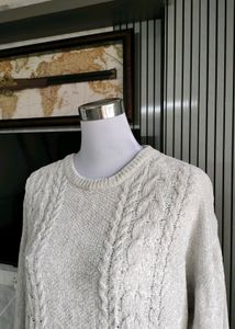 Velvet Crochet Pattern Drop Shoulder Sweater