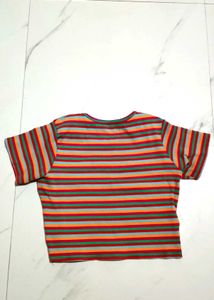 Striped Crop Top
