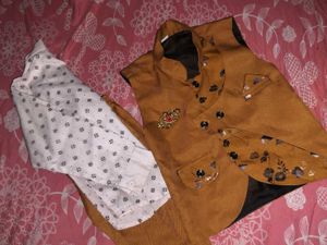 Stylish Boys's Pant Shirt Set with Waistcoat