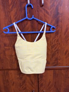 Cava Athleisure - Butter Yellow Gingham Set