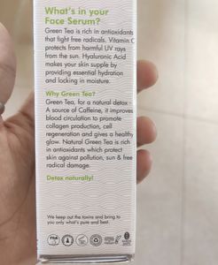 Detox Green tea serum with vitamine C with free gifts