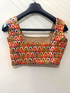 Embroidered Mirror Work Blouse