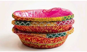 Decorative Puja Baskets Set