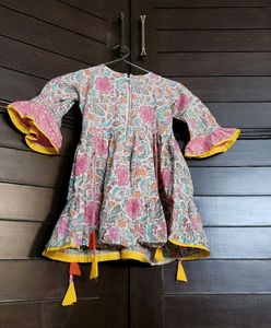 Kreative Cotton Embroidered Girls Sharara Set