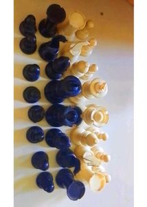Vintage Chess Pieces Set