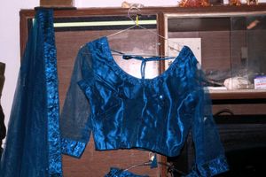 Sparkling Blue Lehenga Choli Set