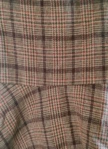 Cute Plaid Skirt Set with Hooded Jacket wit