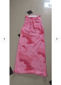 Vibrant Pink Tie-Dye Maxi Dress