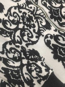 Patterned Zip-Up Cardigan
