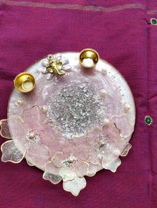 3D Handmade Resin pooja Plate