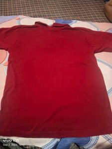 boys  Red Graphic Polo T-Shirt