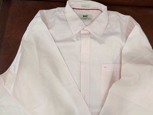 Basics Slim Fit Pastel Pink Men's Shirt