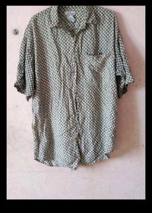 Vintage Patterned Button-Down