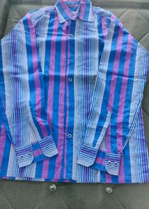 Striped Men's Button-Down Shirt